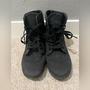 Dr. Martens Black Canvas Lace Up Boots Size 6